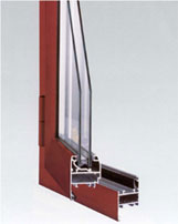 Cold multi-camera (Industrial) Aluminium window frame